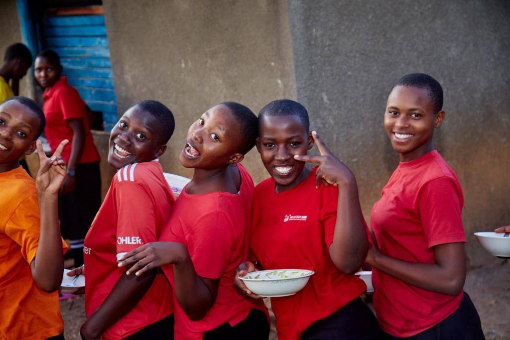 Pupils at meal time