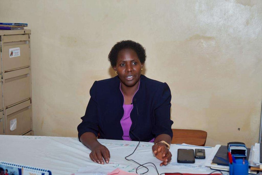 The headmistress of Kyeibaare Girls Secondary School